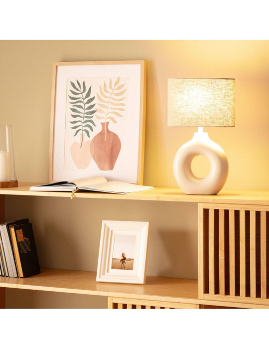 Lampe à poser Céramique et Tissu Memphis