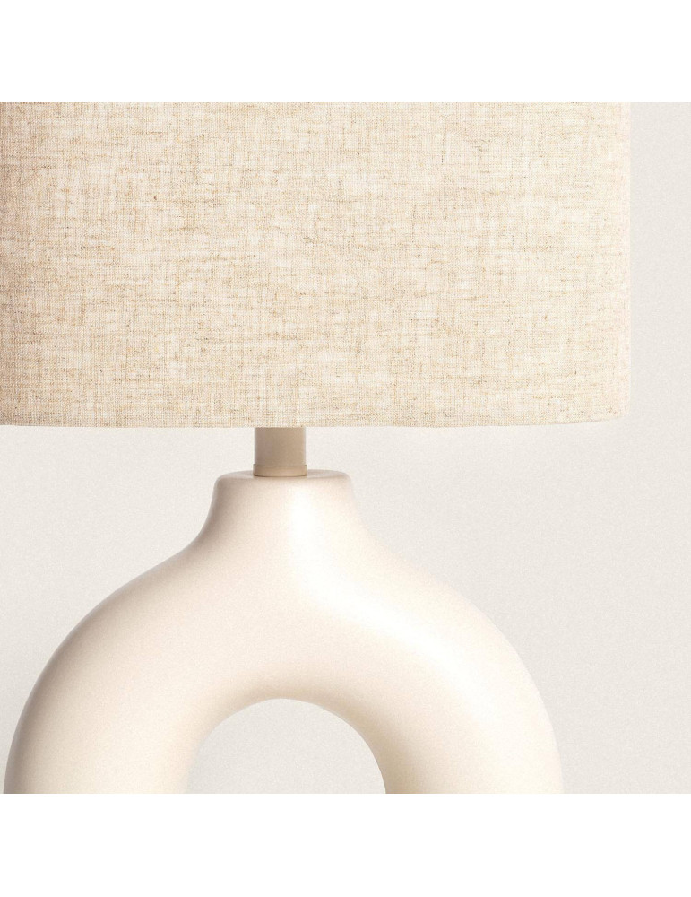 Lampe à poser Céramique et Tissu Memphis