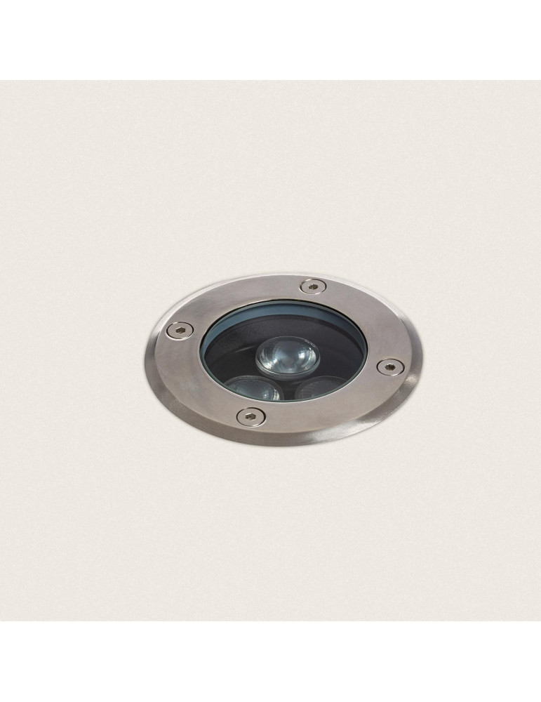 Spot LED Extérieur Solide Encastrable au Sol Inox 3W