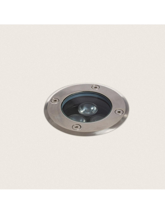 Spot LED Extérieur Solide Encastrable au Sol Inox 3W