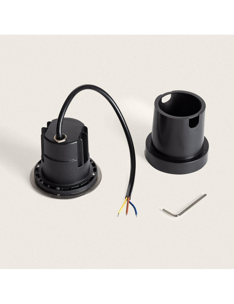 Spot LED Extérieur Solide Encastrable au Sol Inox 3W