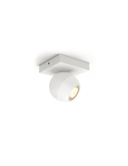 Plafonnier White Ambiance Buckram Rallonge 1 Spot GU10 PHILIPS Hue