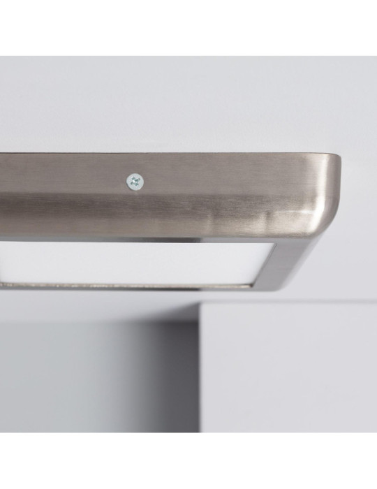 Plafonnier LED Carré 12W Métal Design Silver 180x180 mm