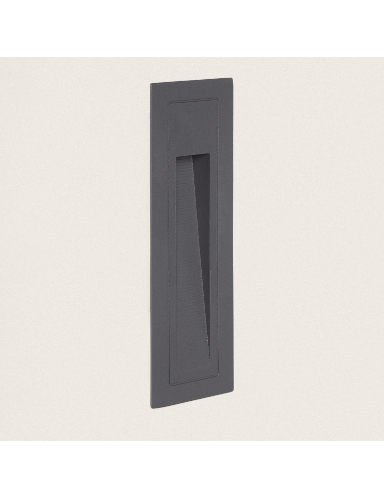 Balise Murale Extérieure LED Encastrable Anthracite Lane 3W