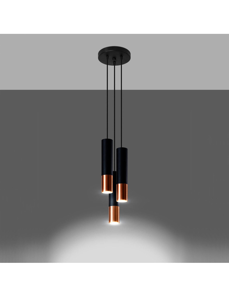 Suspension Métal Loopez 3P SOLLUX