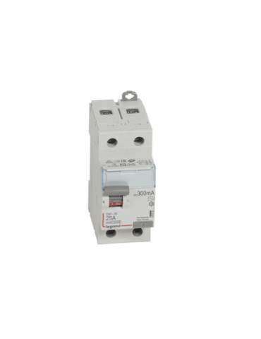 Interrupteur Différentiel DX³ Industriel 2P-300mA 10kA Class AC 25-63A LEGRAND 411524