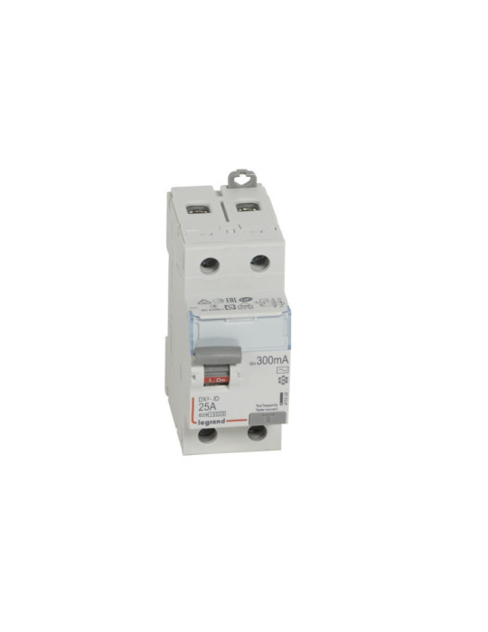 Interrupteur Différentiel DX³ Industriel 2P-300mA 10kA Class AC 25-63A LEGRAND 411524