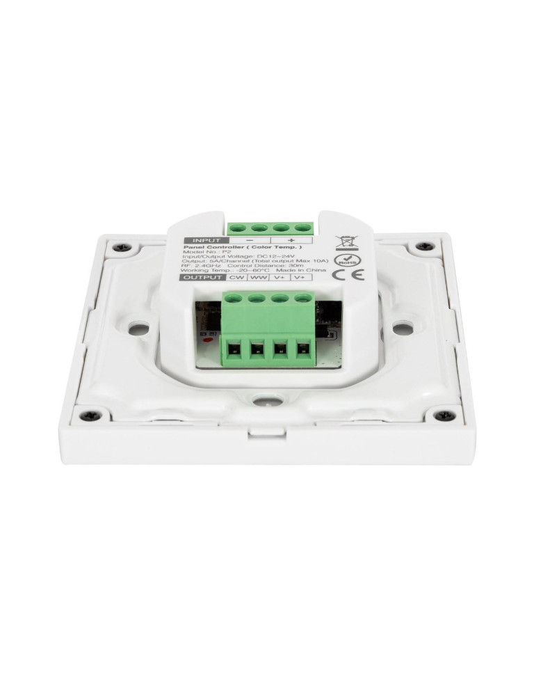 Contrôleur Variateur Mural Tactile LED CCT 12/24 V DC RF MiBoxer P2