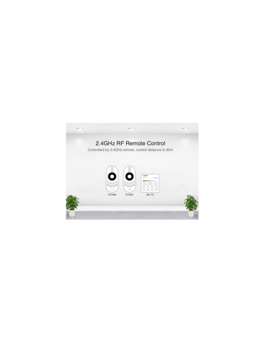 Contrôleur Variateur Mural Tactile LED CCT 12/24 V DC RF MiBoxer P2