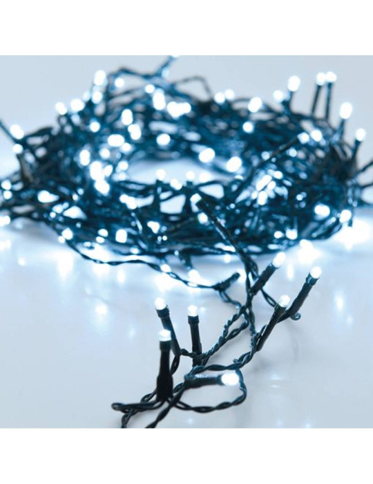 Guirlande LED Extérieure Câble Noir Blanc Froid Racimo 8m