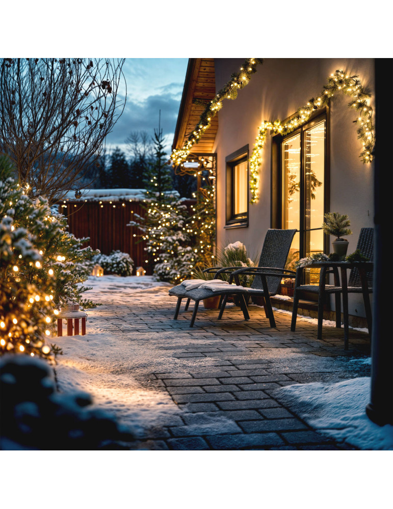 Guirlande LED Extérieure Solaire Câble 12m