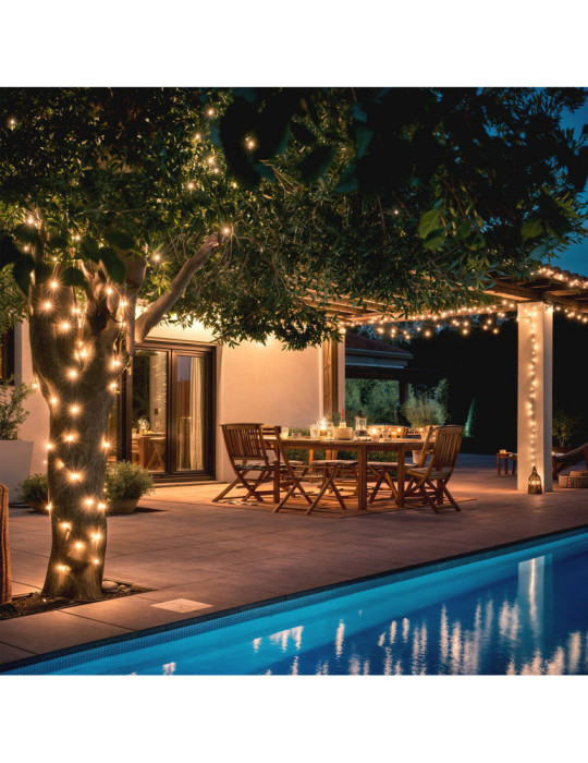 Guirlande LED Extérieure Solaire Câble 12m