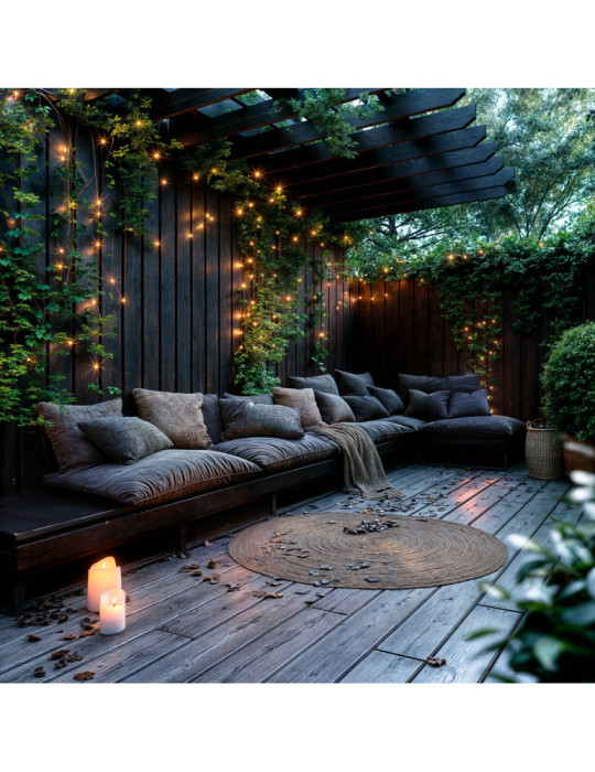 Guirlande LED Extérieure Solaire Câble 12m