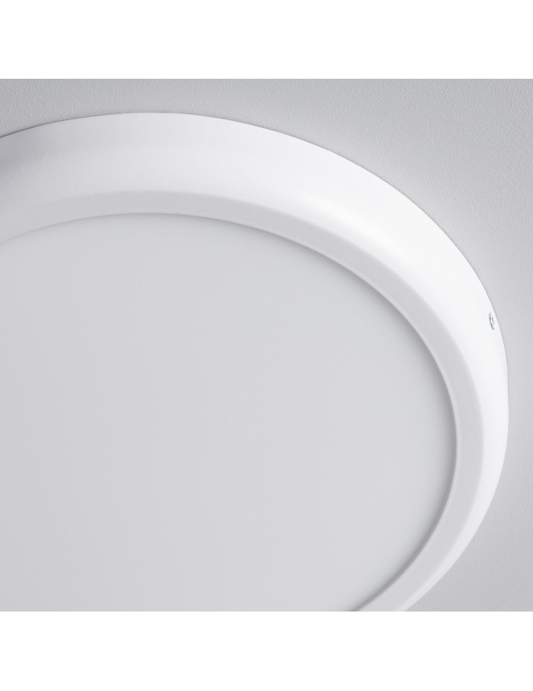 Plafonnier LED Rond Métal 24W Design White Ø300mm
