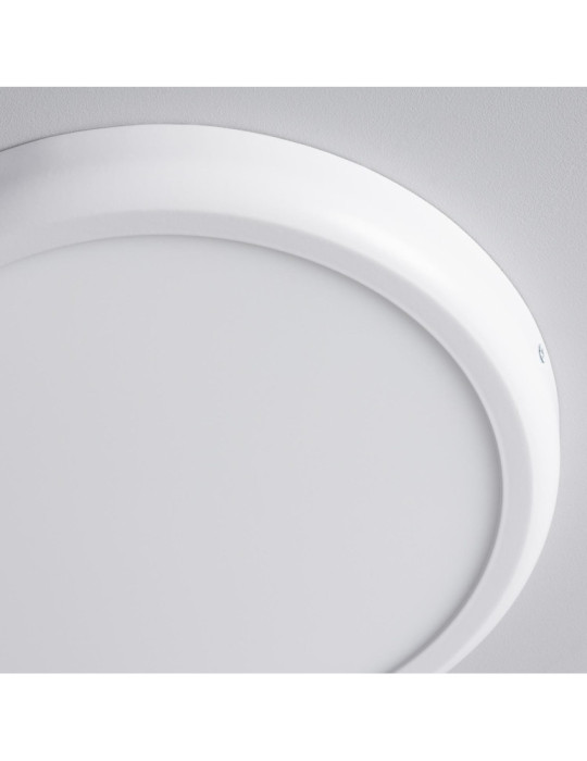 Plafonnier LED Rond Métal 24W Design White Ø300mm