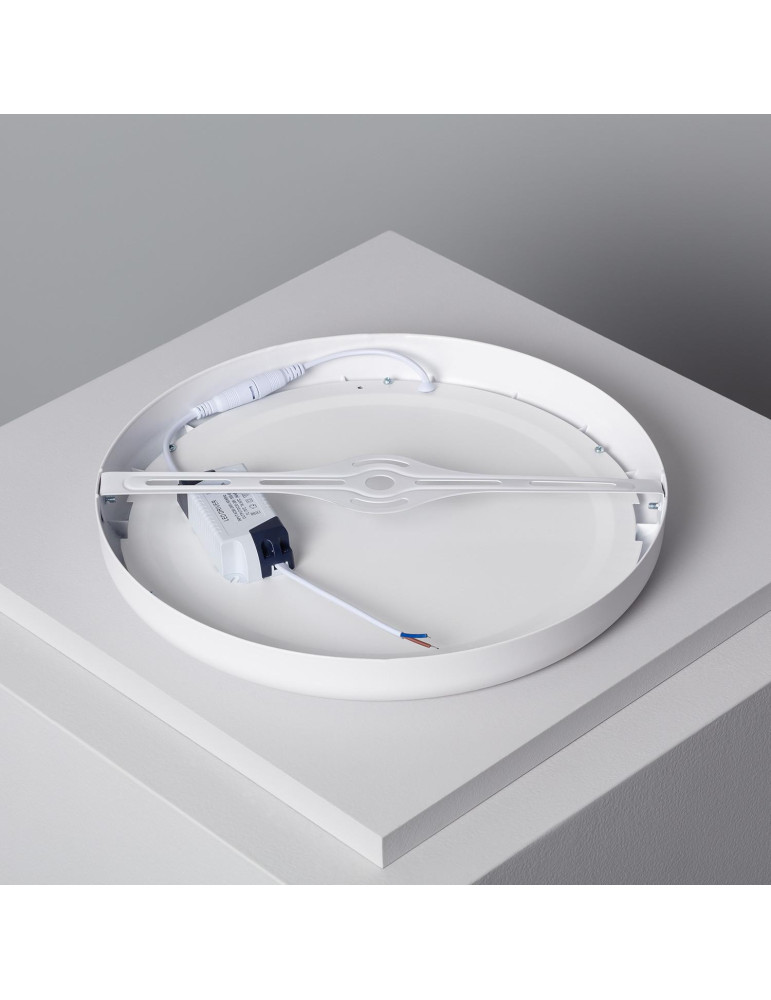 Plafonnier LED Rond Métal 24W Design White Ø300mm