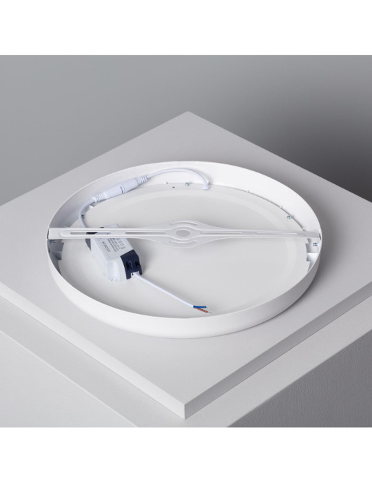 Plafonnier LED Rond Métal 24W Design White Ø300mm