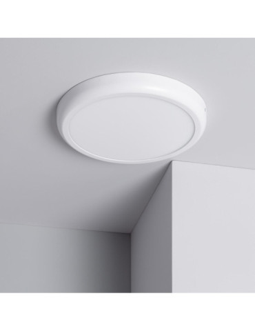Plafonnier LED Rond Métal 24W Design White Ø300mm