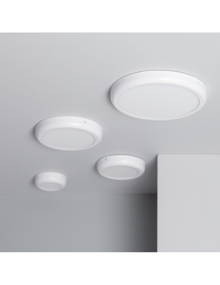 Plafonnier LED Rond Métal 24W Design White Ø300mm