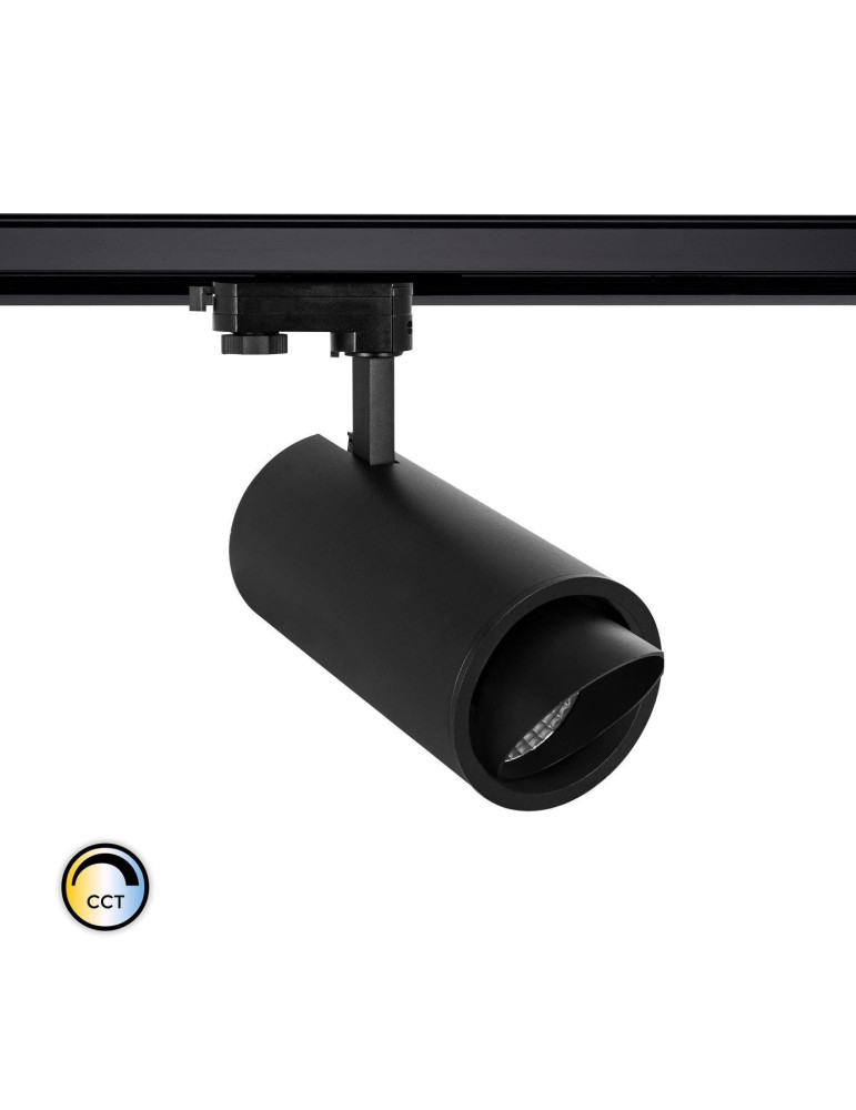 Spot LED sur Rail Triphasé 40W d'Angelo CCT PHILIPS Xitanium Focal Noir Spot LED sur Rail Triphasé 40W d'Angelo CCT PHILIPS Xitanium Focal Noir