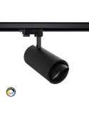 Spot LED sur Rail Triphasé 40W d'Angelo CCT PHILIPS Xitanium Focal Noir