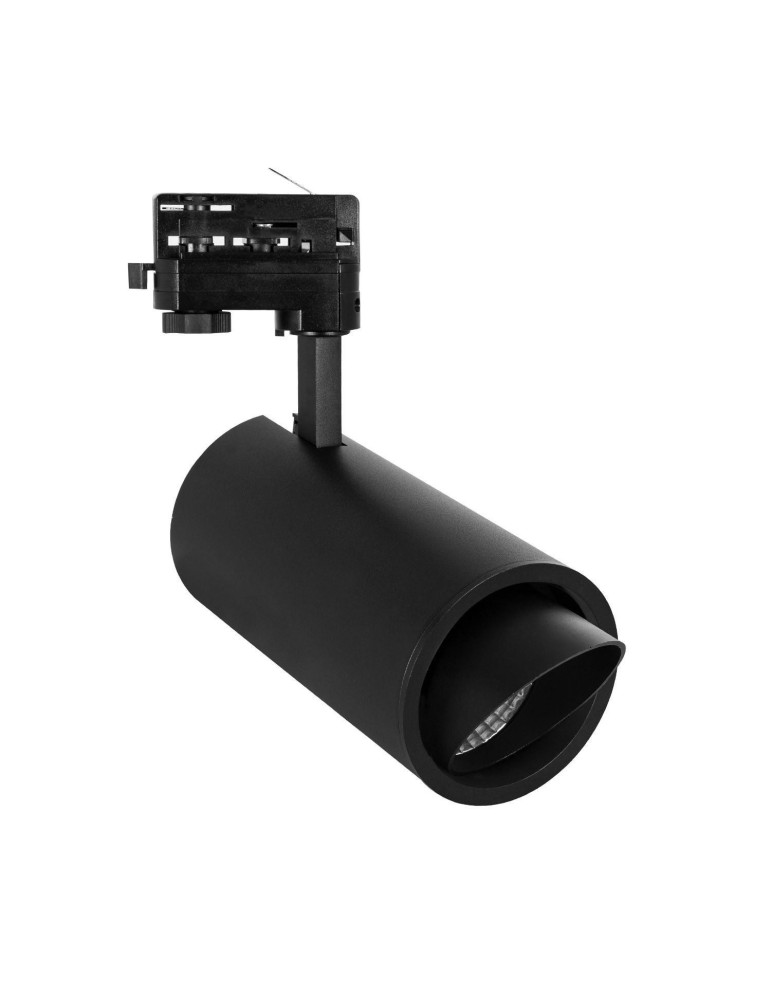 Spot LED sur Rail Triphasé 40W d'Angelo CCT PHILIPS Xitanium Focal Noir