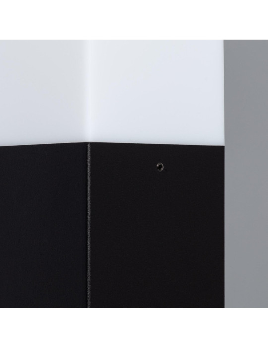 Balise Extérieure en Saillie sur Pied 74cm Augusta Noire avec Détecteur de Présence PIR