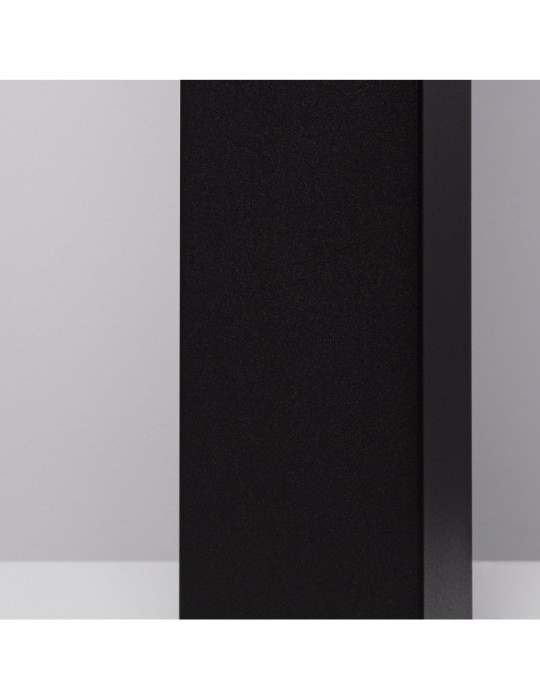 Balise Extérieure en Saillie sur Pied 74cm Augusta Noire avec Détecteur de Présence PIR