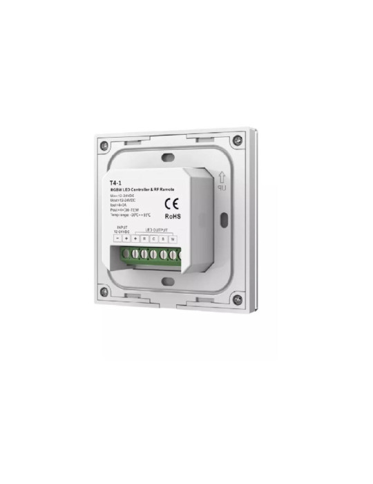 Contrôleur Variateur Murale Tactile pour Ruban LED RGBW RF