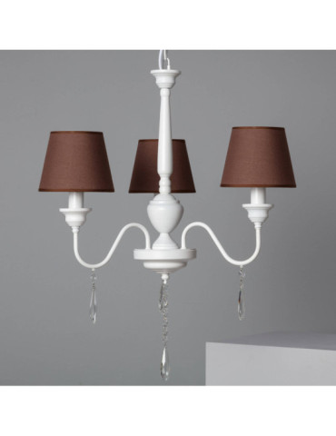 Lustre Métal et Tissus Zuri