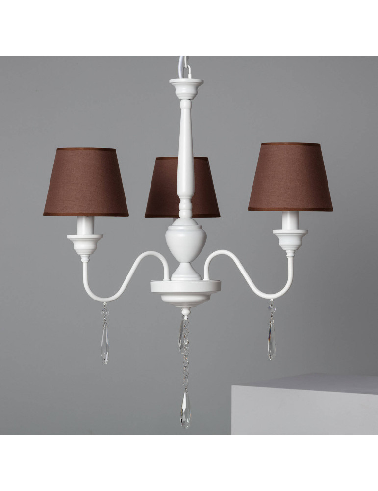 Lustre Métal et Tissus Zuri