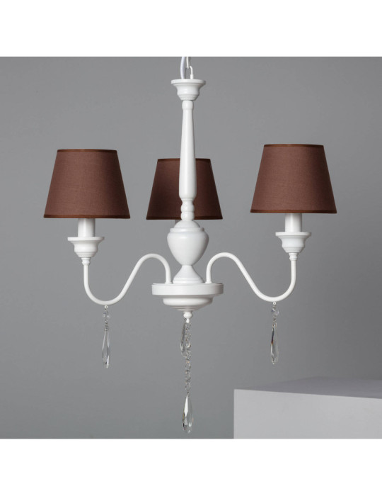 Lustre Métal et Tissus Zuri