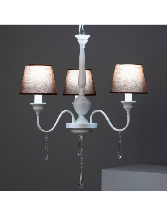 Lustre Métal et Tissus Zuri