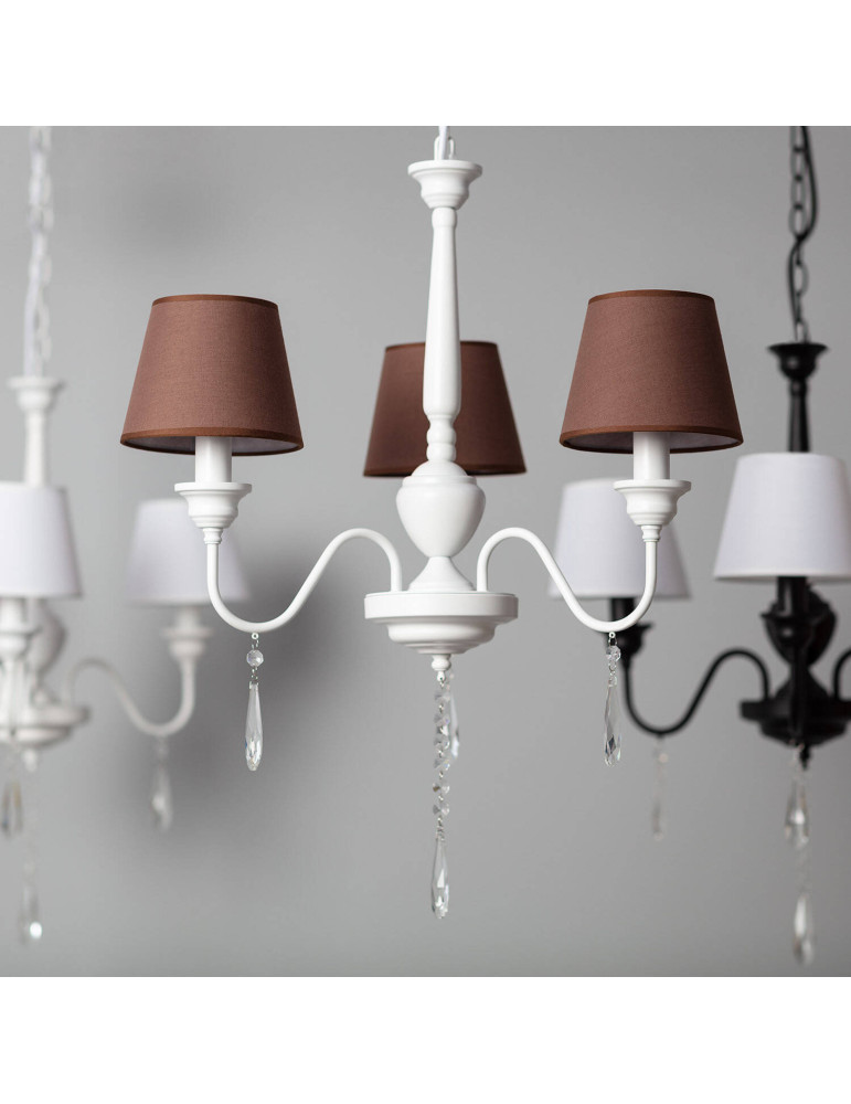 Lustre Métal et Tissus Zuri