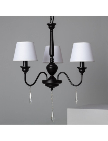 Lustre Métal et Tissus Zuri