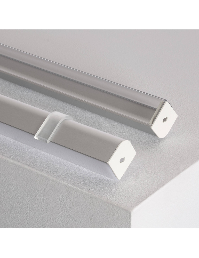 Profilé Aluminium Angle Triangulaire 2m pour Ruban LED jusqu'à 20mm