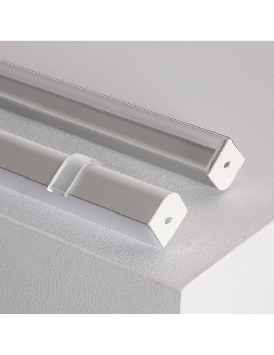 Profilé Aluminium Angle Triangulaire 2m pour Ruban LED jusqu'à 20mm