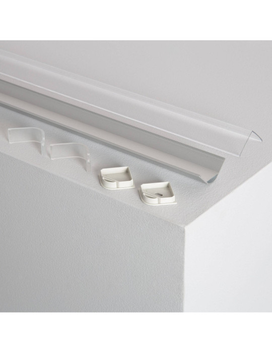 Profilé Aluminium Angle Triangulaire 2m pour Ruban LED jusqu'à 20mm