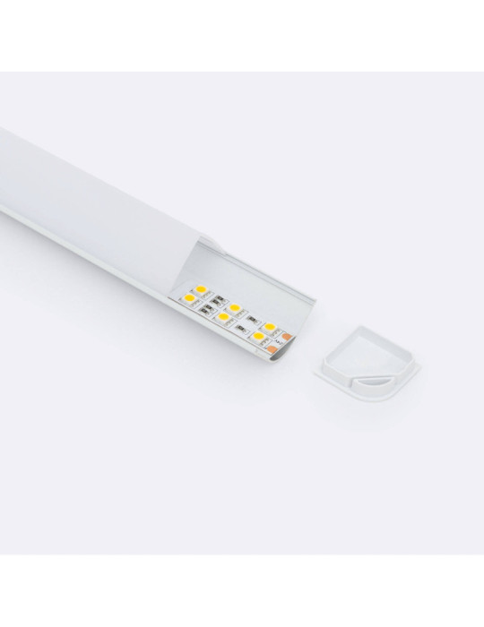 Profilé Aluminium Angle Triangulaire 2m pour Ruban LED jusqu'à 20mm