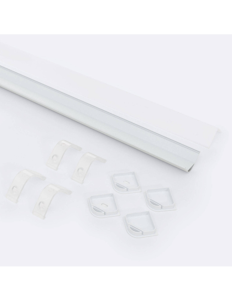 Profilé Aluminium Angle Triangulaire 2m pour Ruban LED jusqu'à 20mm