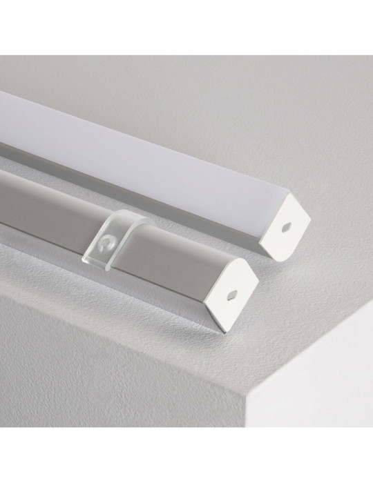 Profilé Aluminium Angle Triangulaire 2m pour Ruban LED jusqu'à 20mm