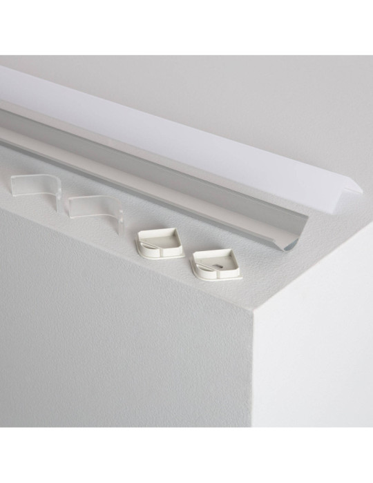 Profilé Aluminium Angle Triangulaire 2m pour Ruban LED jusqu'à 20mm