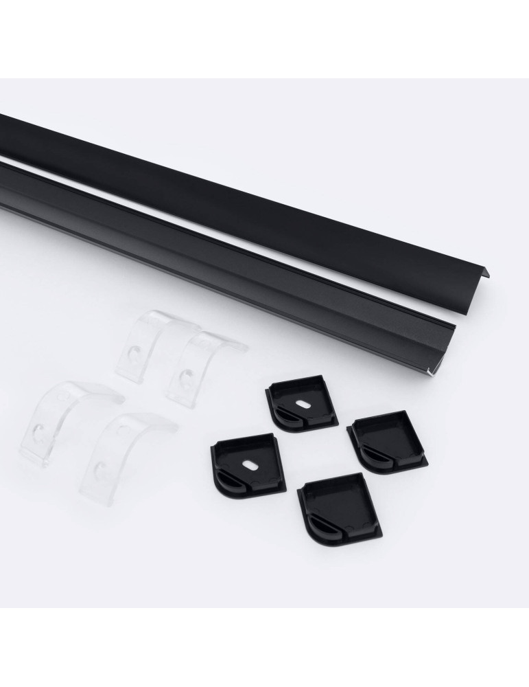 Profilé Aluminium Angle Triangulaire 2m pour Ruban LED jusqu'à 20mm