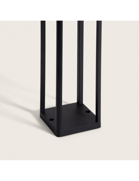 Balise Extérieure sur Pied Solaire 2W 40cm Aluminium avec Détecteur de Mouvement Devah