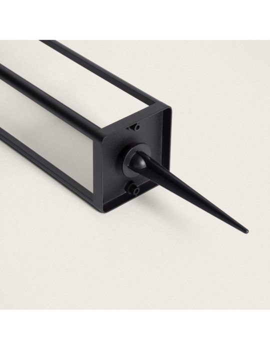 Balise Extérieure sur Pied Solaire 2W 40cm Aluminium avec Détecteur de Mouvement Devah