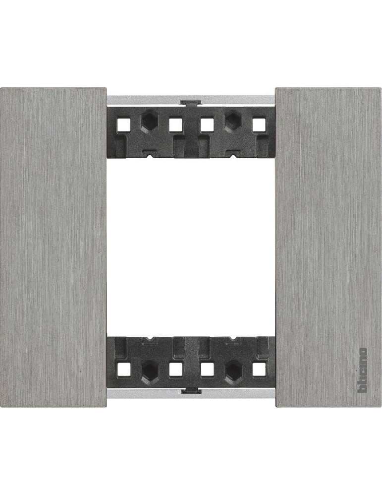 Platine de Finition 2 Modules Métals BTicino Living Now KA4802N_