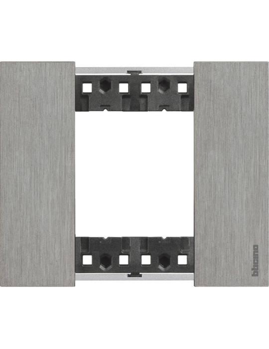 Platine de Finition 2 Modules Métals BTicino Living Now KA4802N_