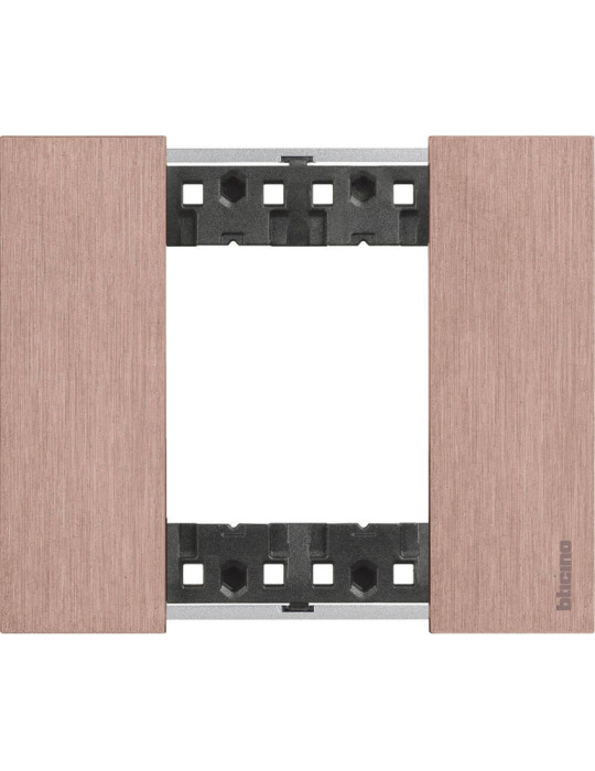 Platine de Finition 2 Modules Métals BTicino Living Now KA4802N_