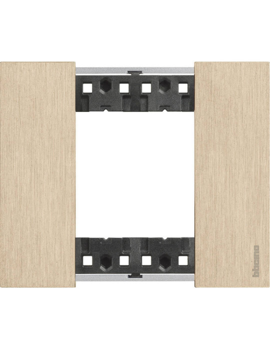 Platine de Finition 2 Modules Métals BTicino Living Now KA4802N_