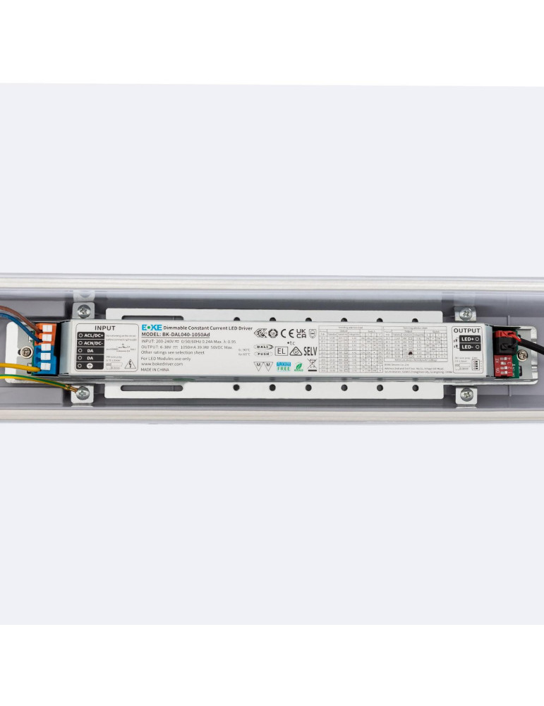 Réglette Étanche LED 120cm 36W Dimmable DALI IP65